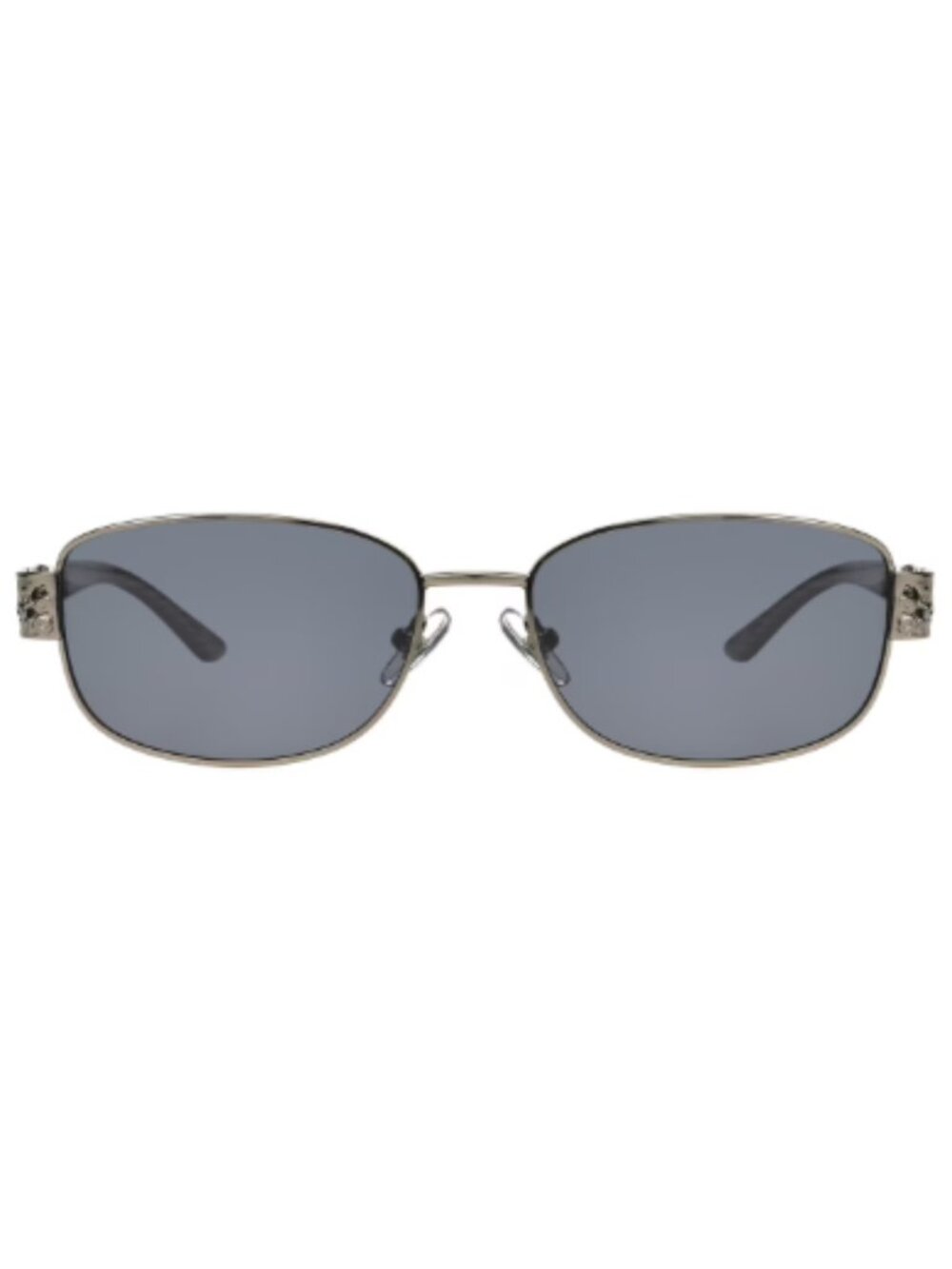 Foster Grant Women's Polarized Oval Sunglasses w/Filagree Gunmetal Accent